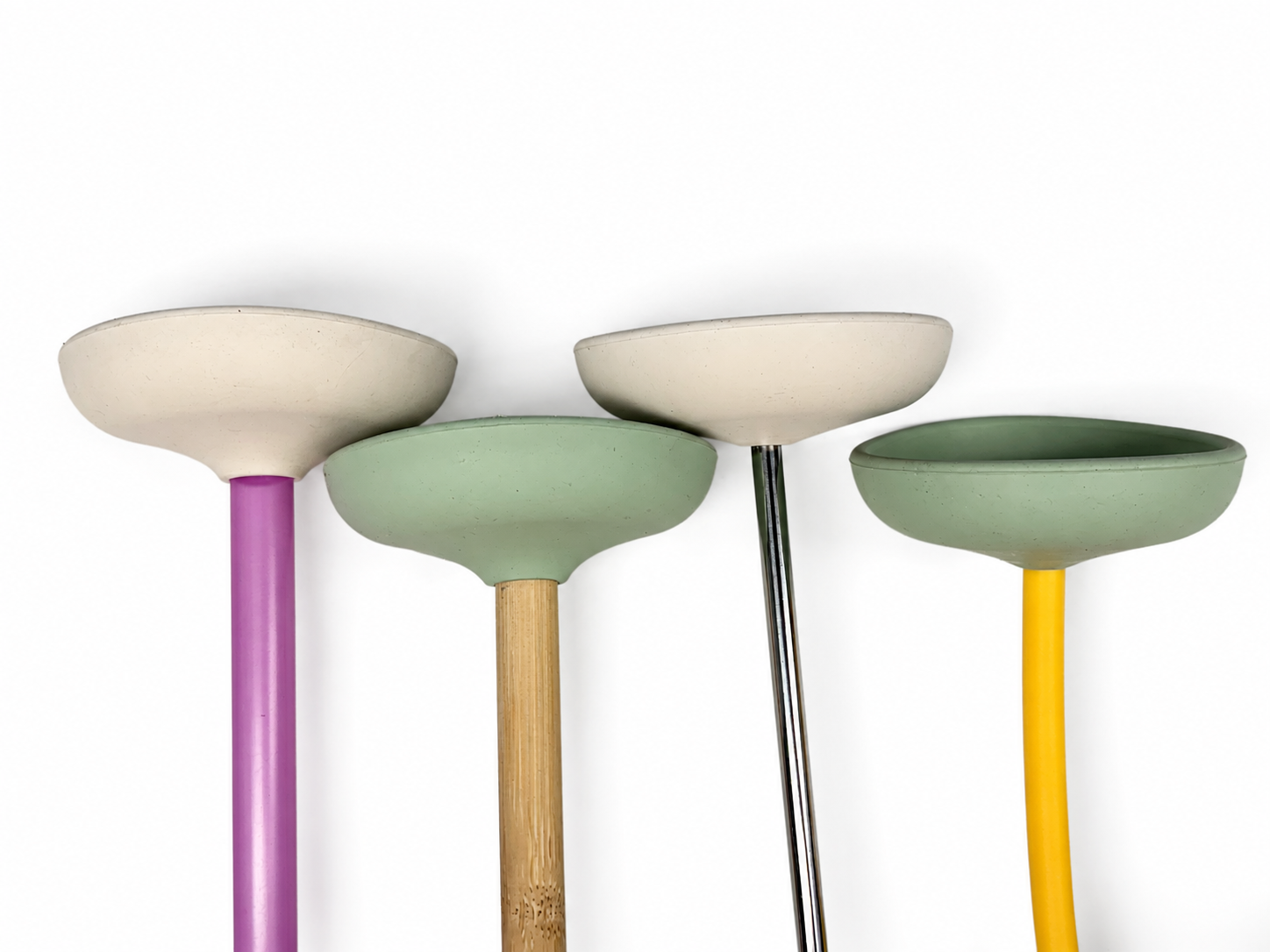 Four YUNU straw cleaners — for stainless steel, silicone, bamboo, and boba straws